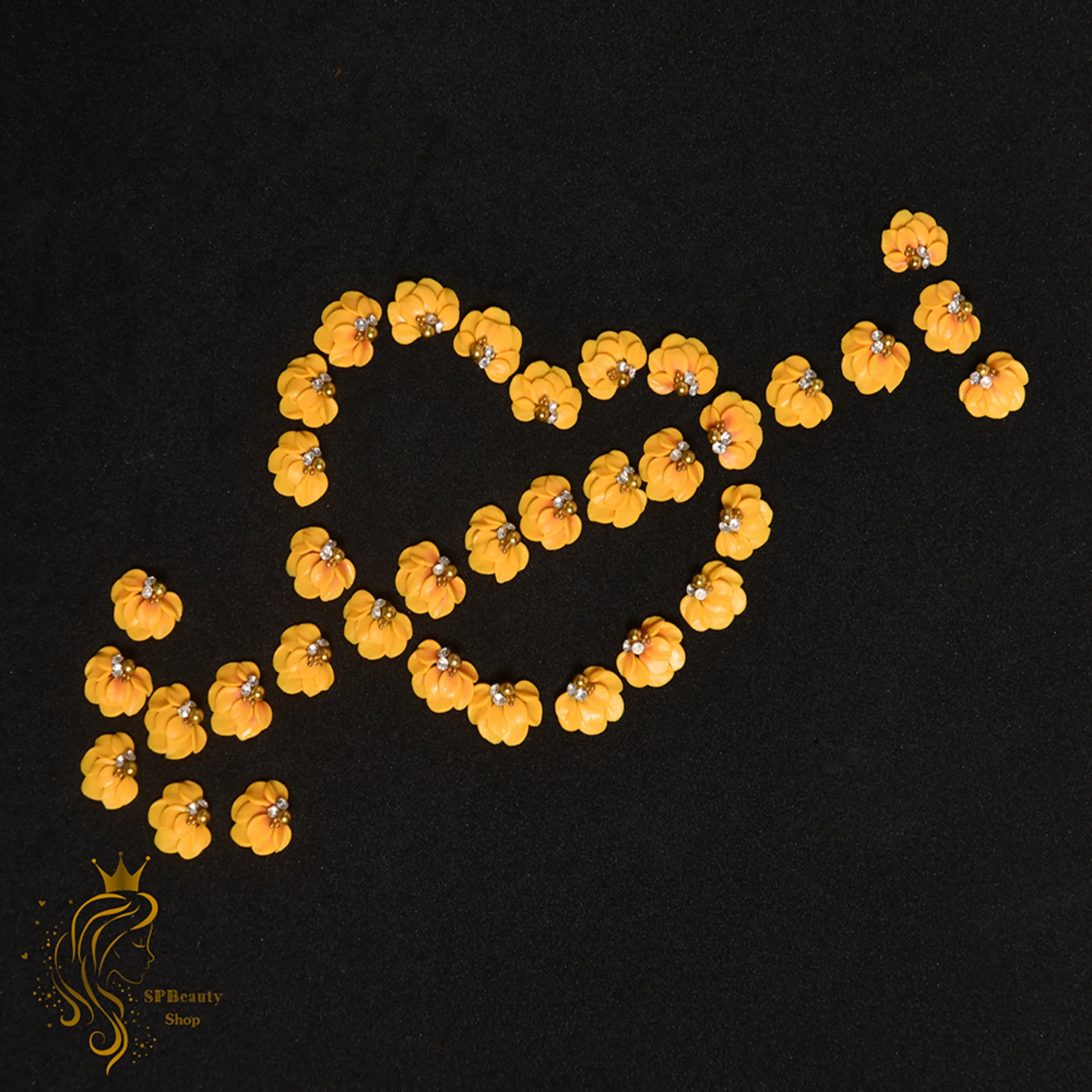 10pcs 8 petals 3D FLOWERS-acrylic flowers-3D nail art - nail charms - nail charms 3D - nail art- 3D acrylic flowers - Nail design