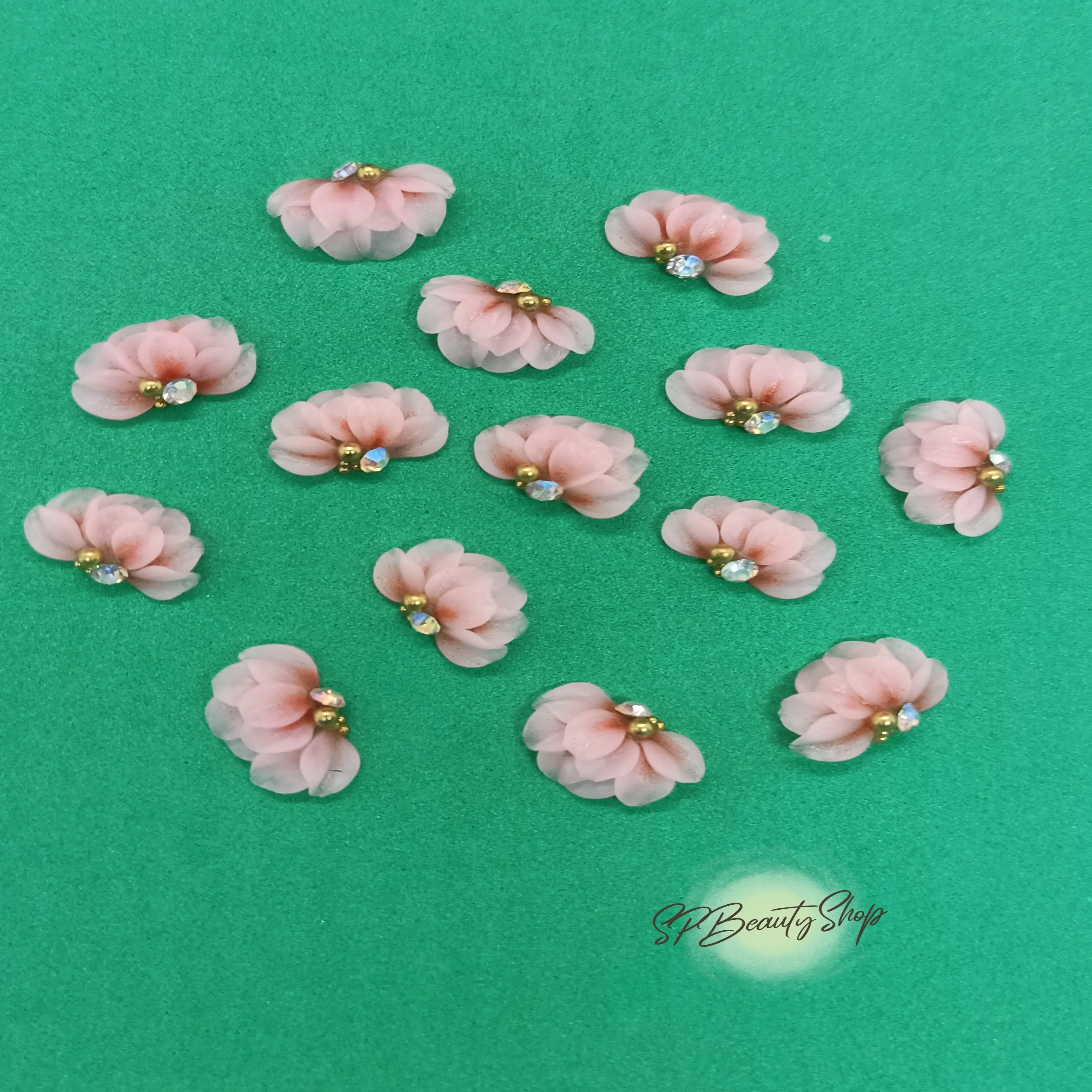 10pcs 8 petals 3D FLOWERS-acrylic flowers-3D nail art - nail charms - nail charms 3D - nail art- 3D acrylic flowers - Nail design