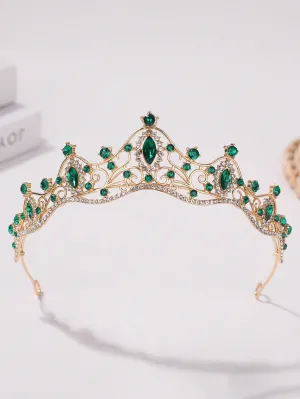1pc Rhinestone Crown Shaped Headband