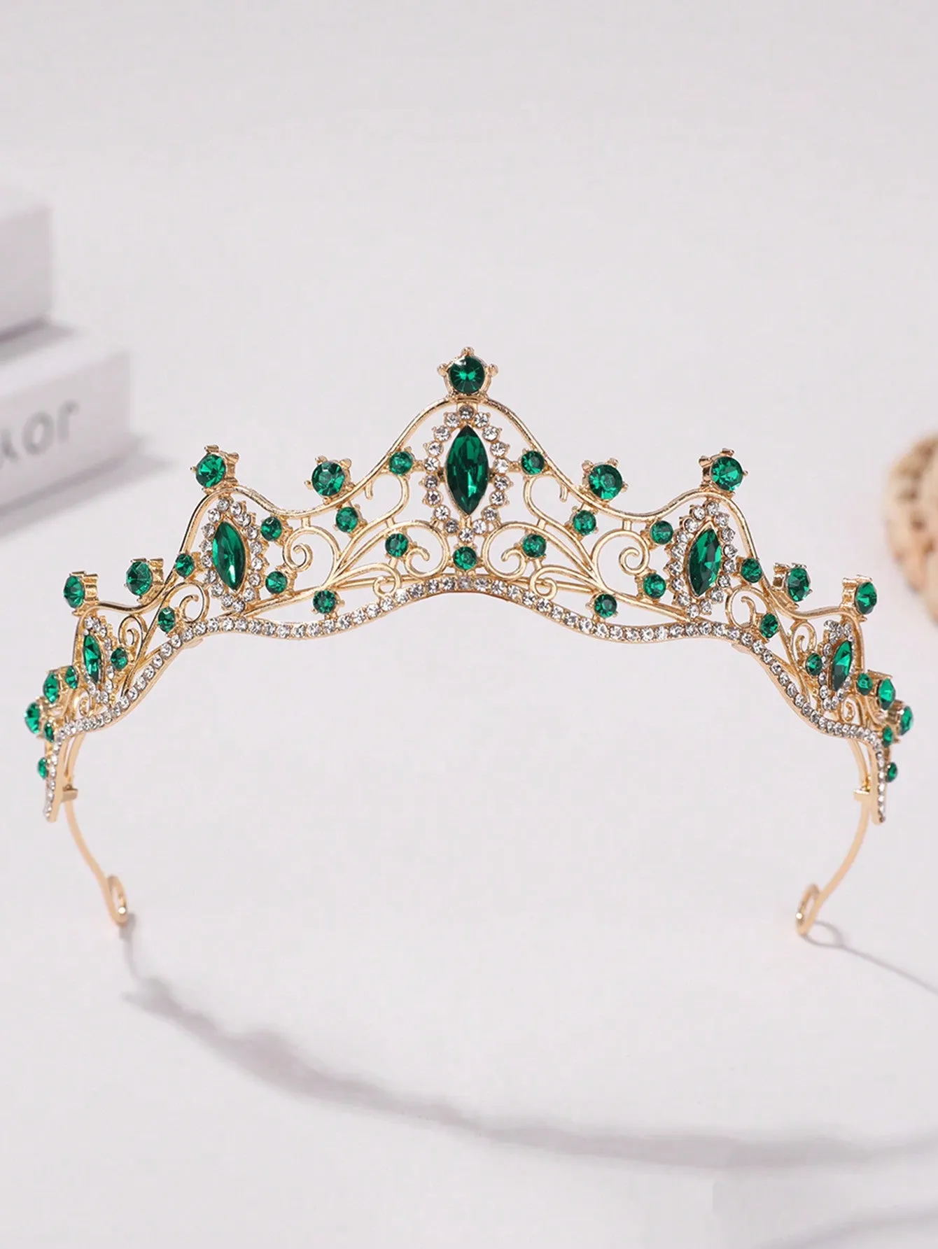 1pc Rhinestone Crown Shaped Headband
