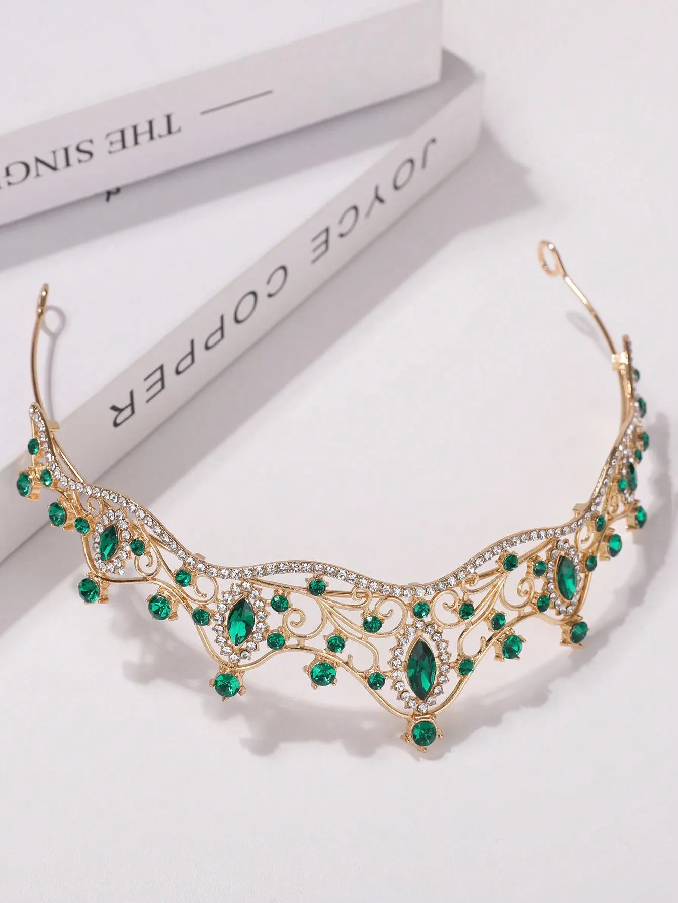 1pc Rhinestone Crown Shaped Headband