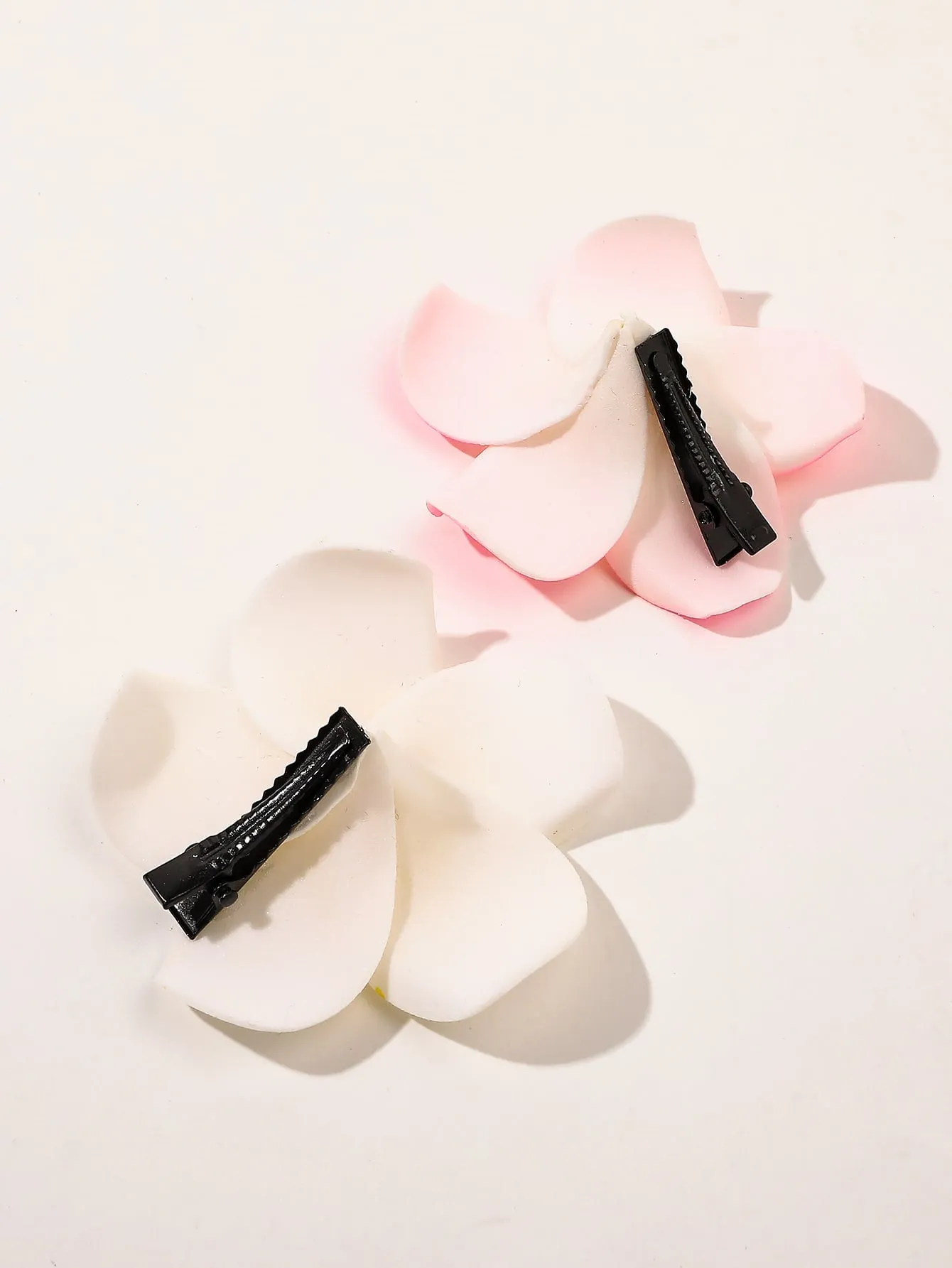 2pcs Flower Decor Alligator Hair Clip