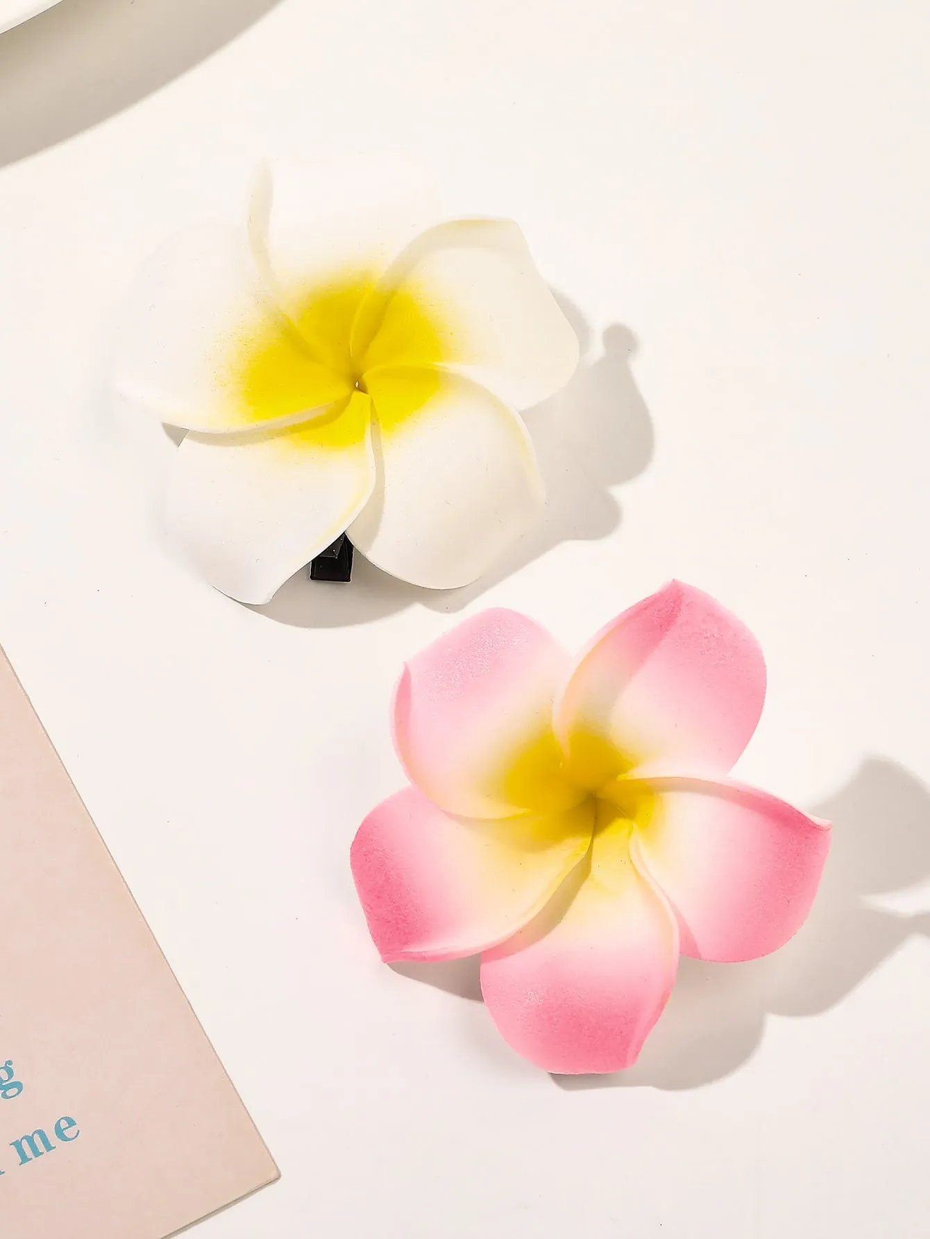 2pcs Flower Decor Alligator Hair Clip