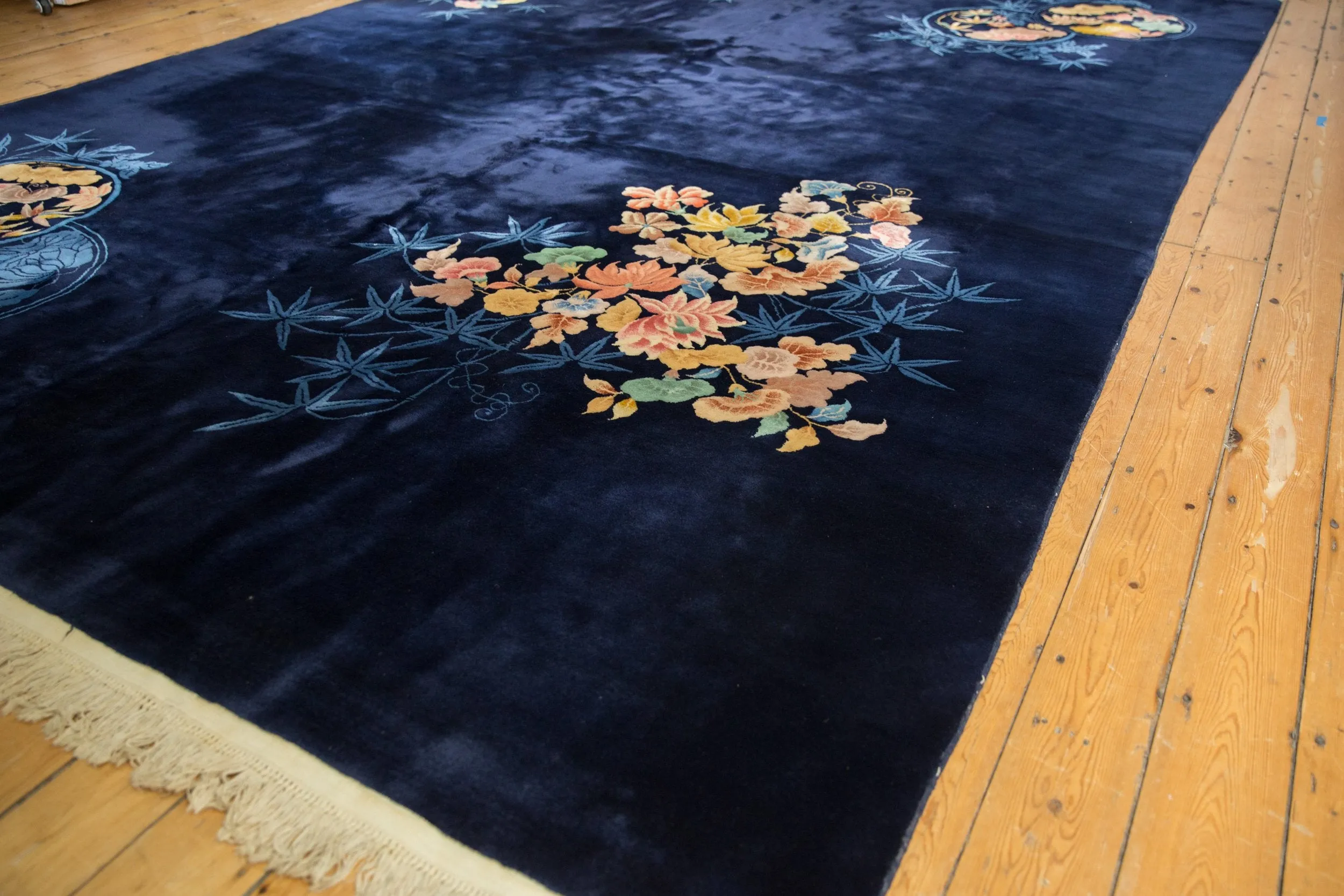 9.5x14 Vintage Nichols Art Deco Carpet