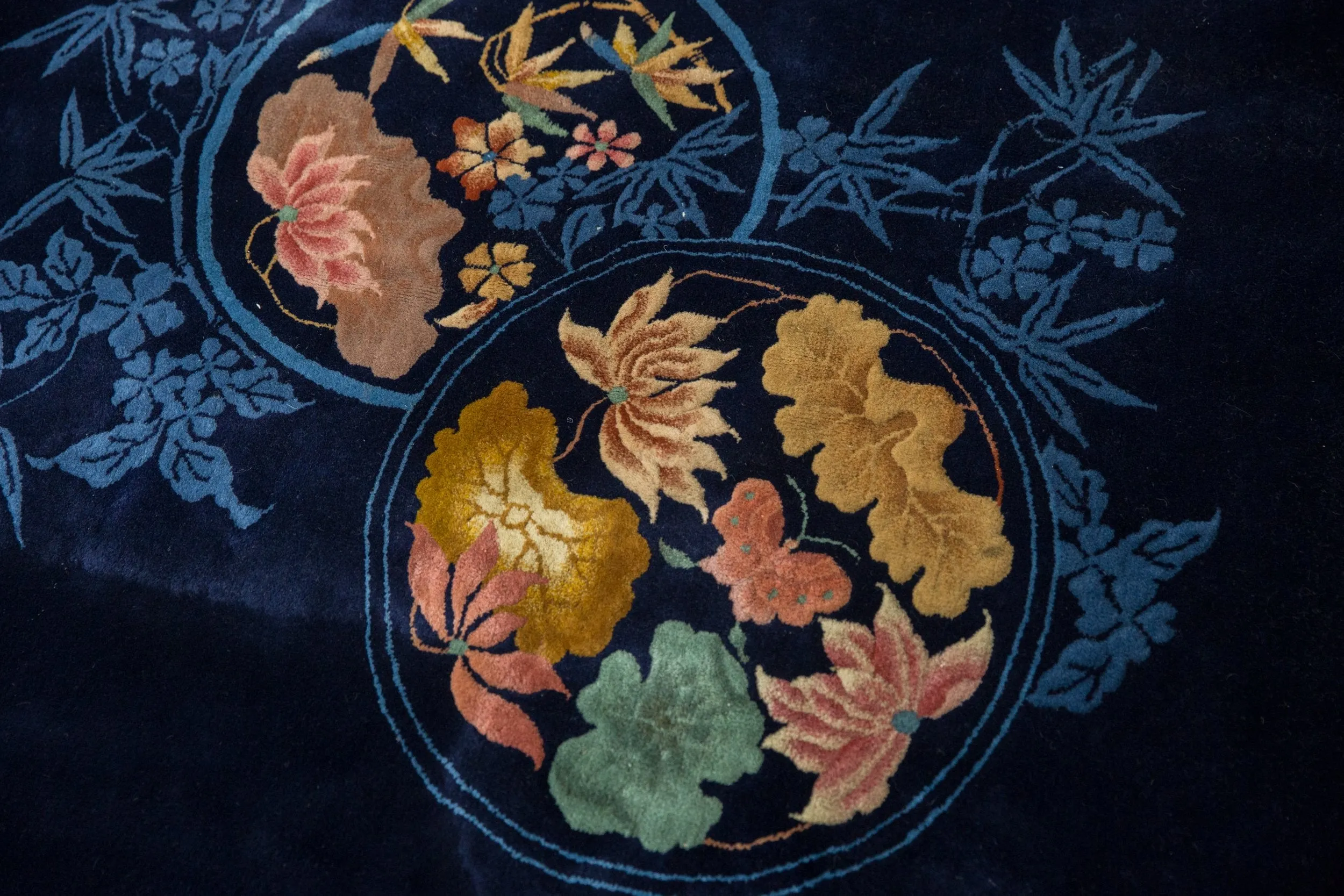 9.5x14 Vintage Nichols Art Deco Carpet