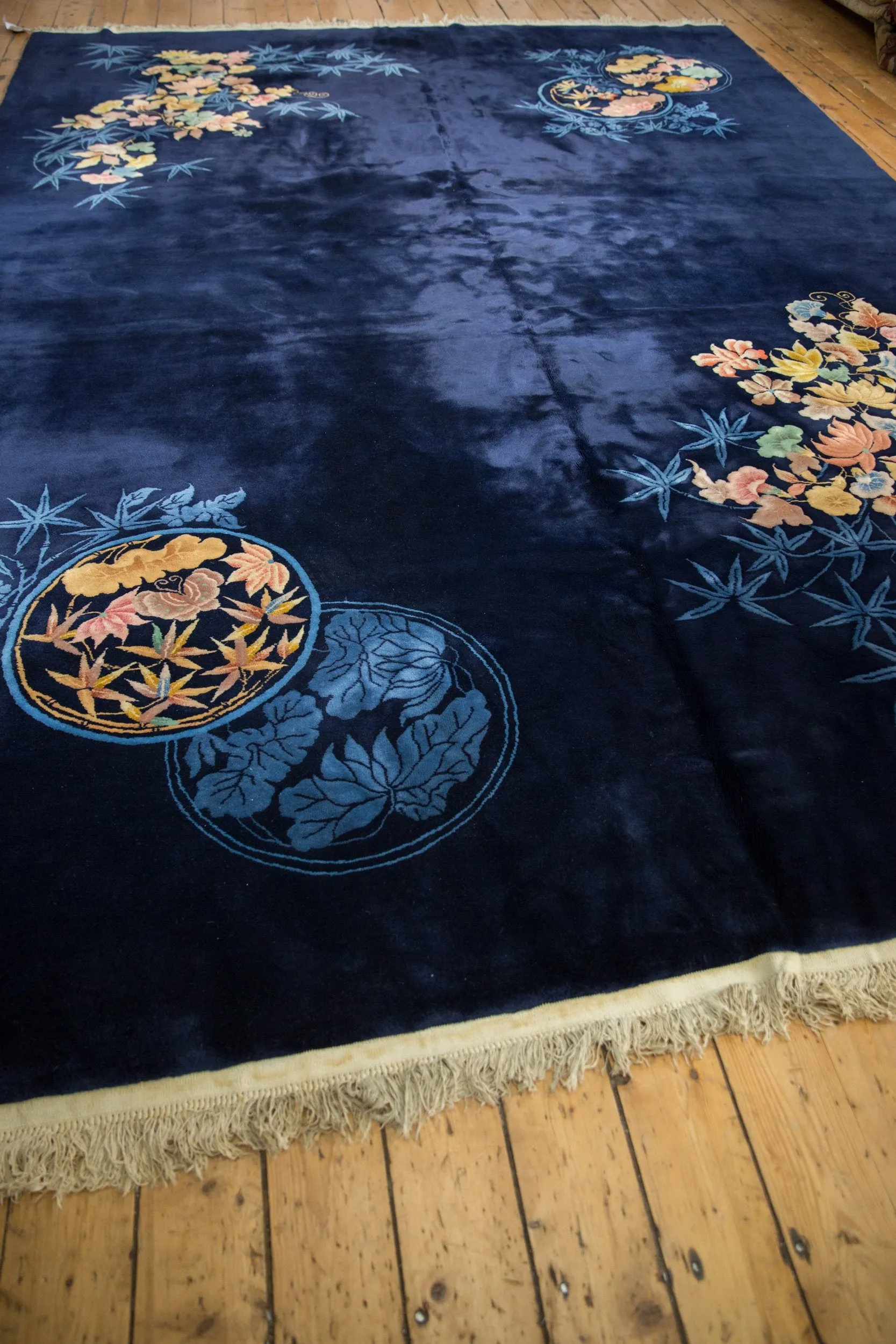 9.5x14 Vintage Nichols Art Deco Carpet