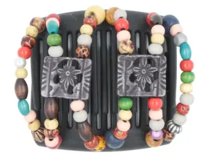 African Butterfly Chameleon Hair Comb - Dupla Black 33