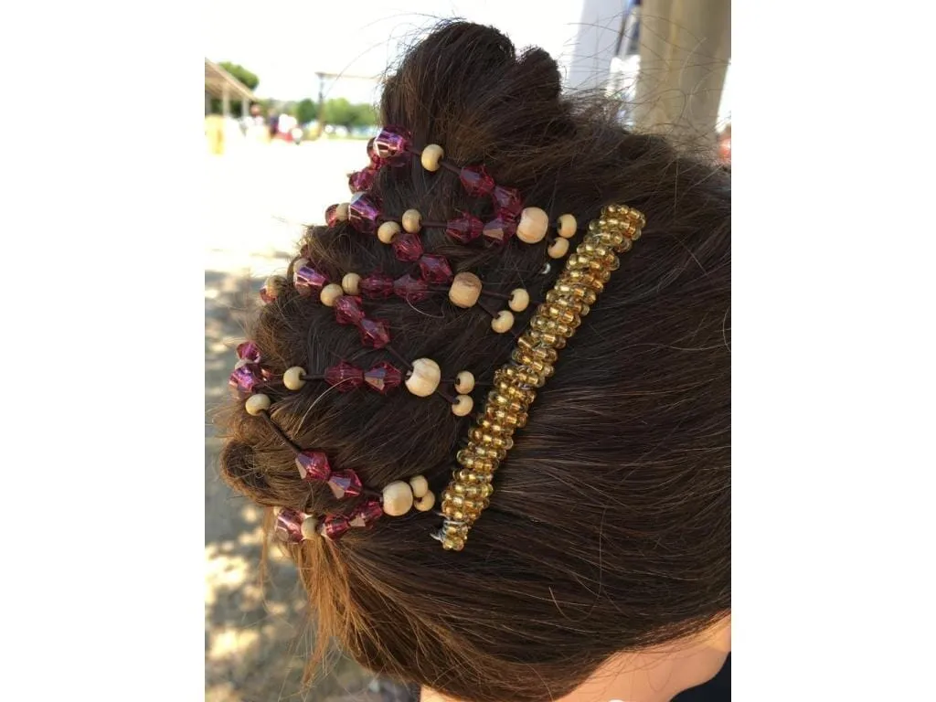 African Butterfly Wire Hair Clip - 9 Tong 707