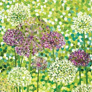 Allium Flowers Card