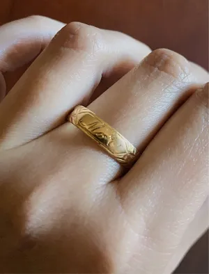 Antique 20k Swedish “Mor” (Mother) Ring - Size 10 1/4