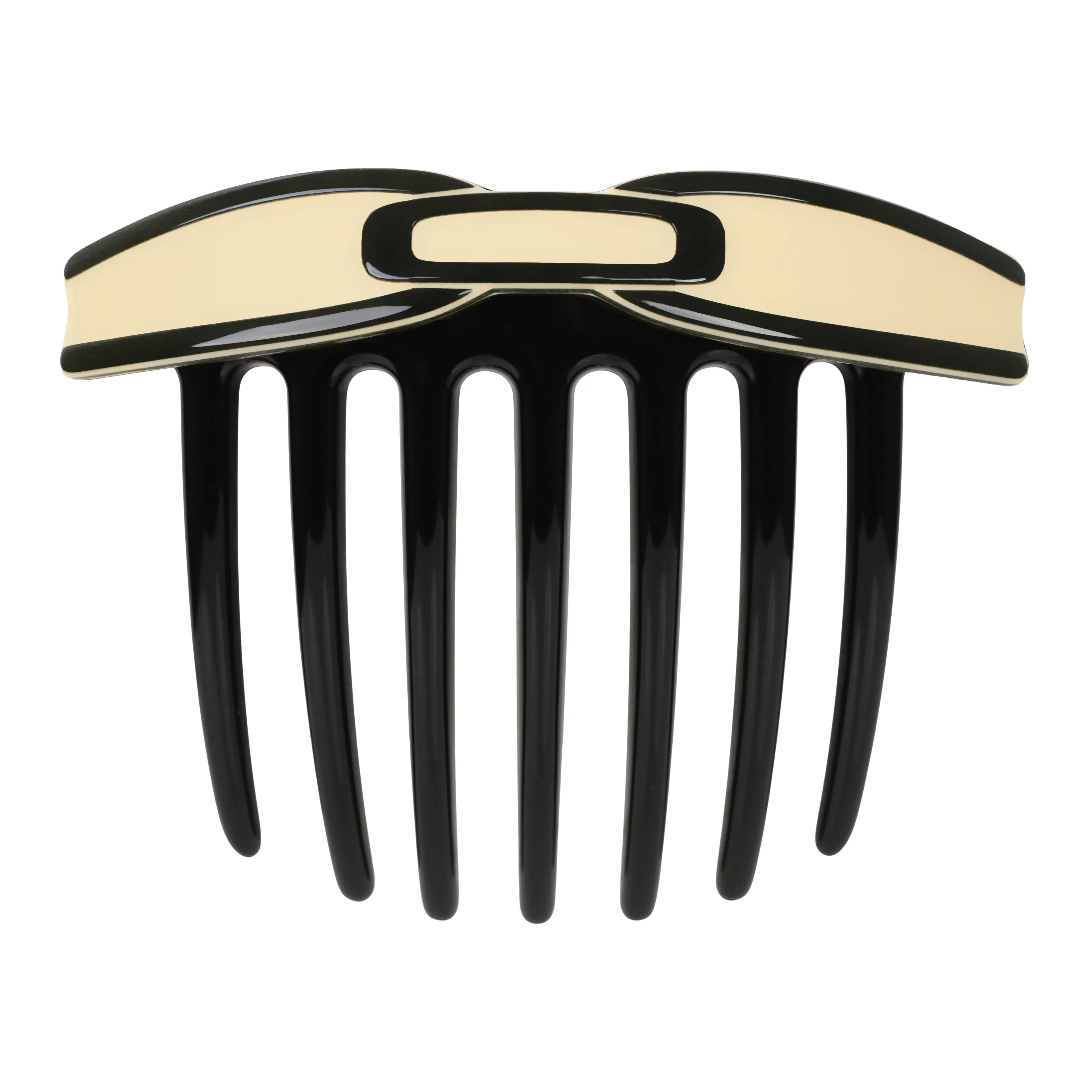 Art Deco Ivory Bow French Twist Comb