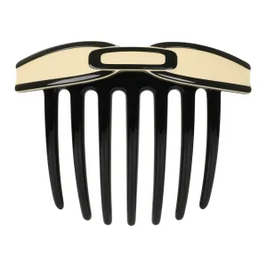 Art Deco Ivory Bow French Twist Comb