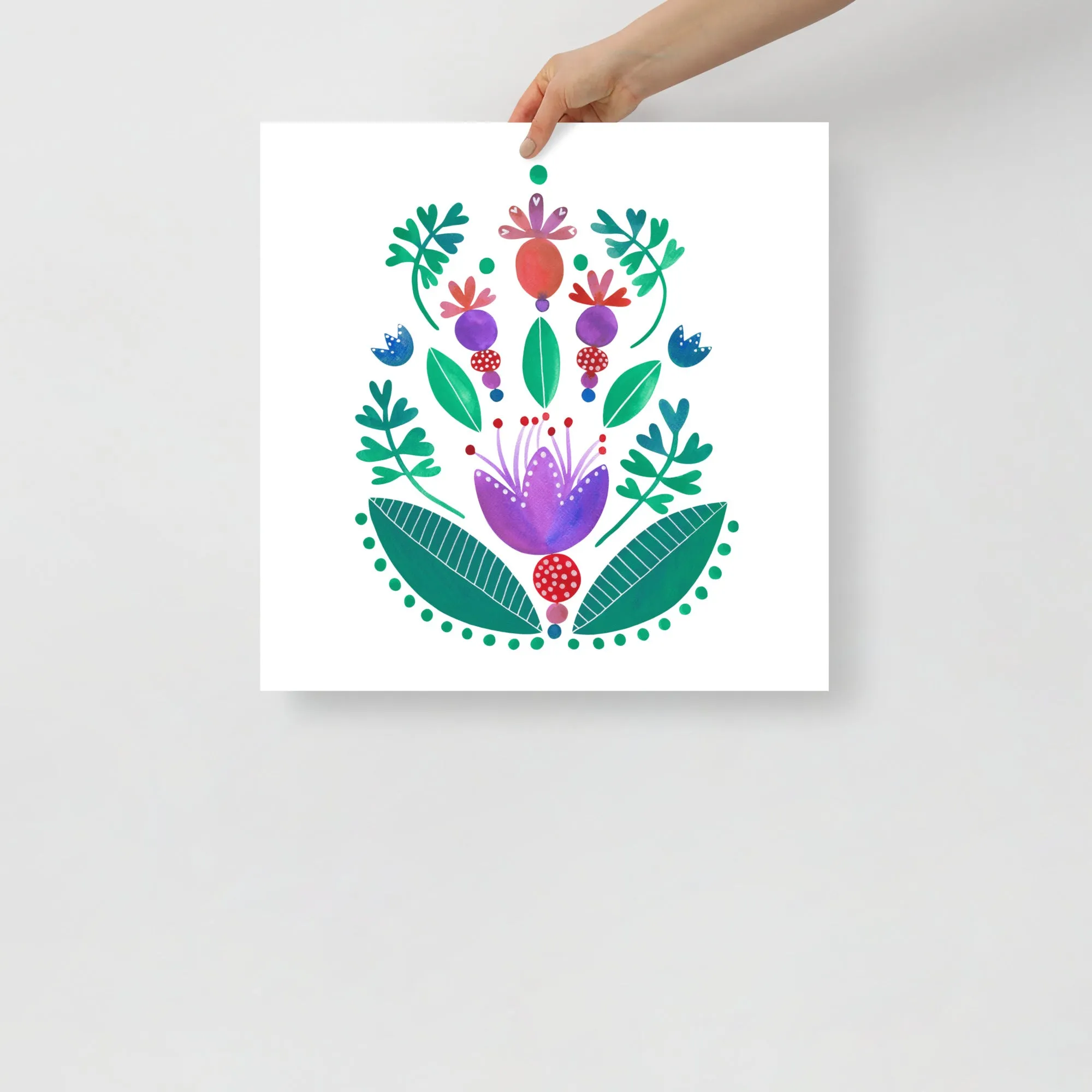 Balancing Flowers - Poster