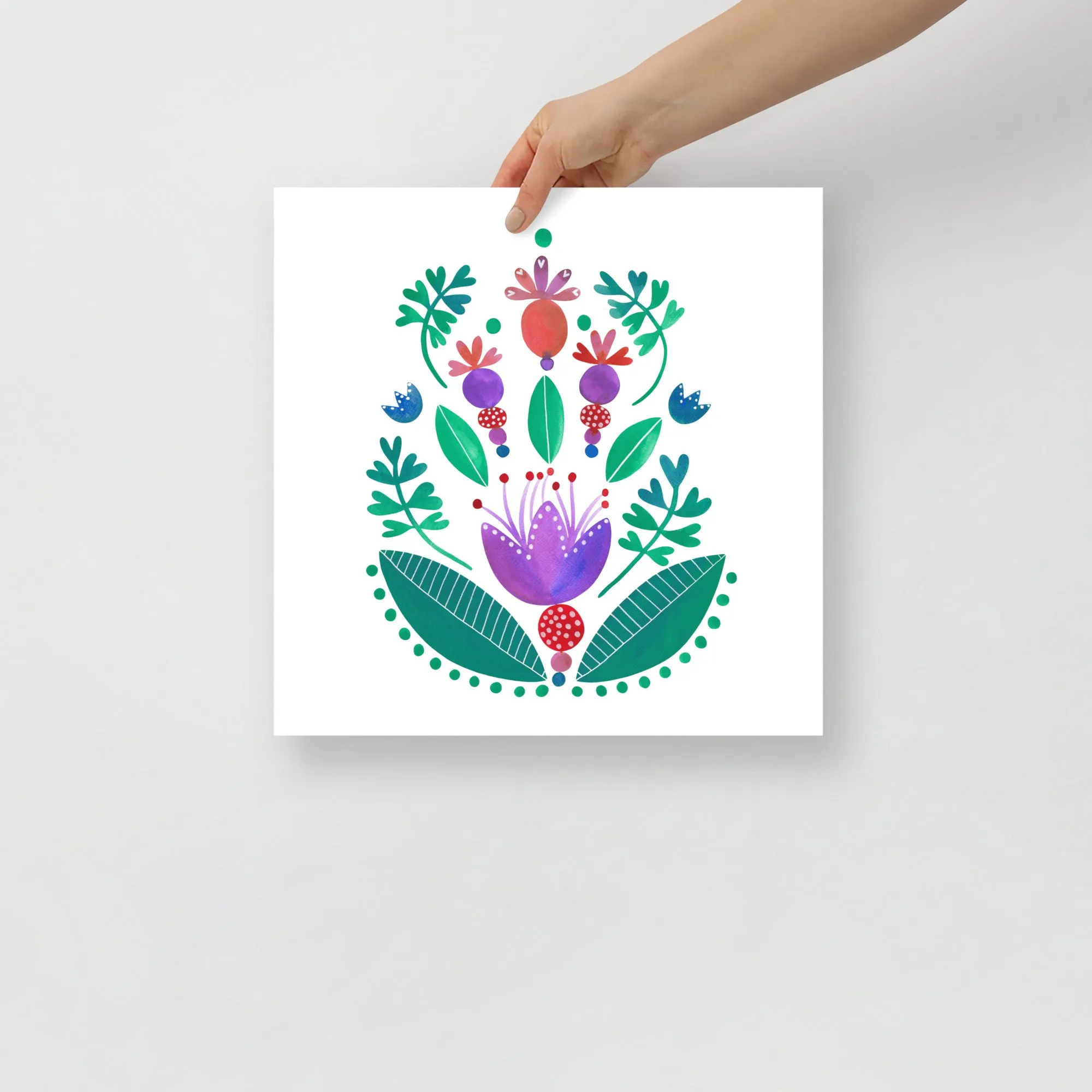 Balancing Flowers - Poster
