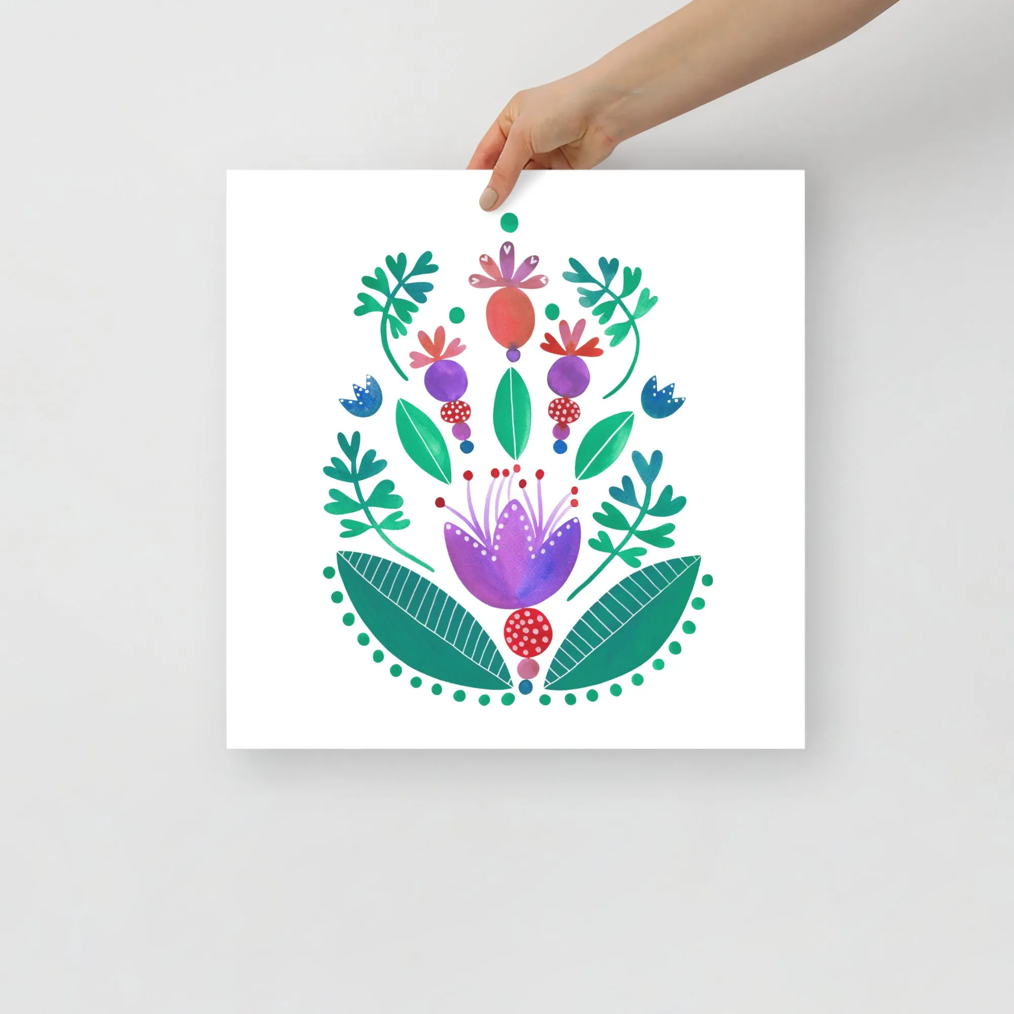 Balancing Flowers - Poster
