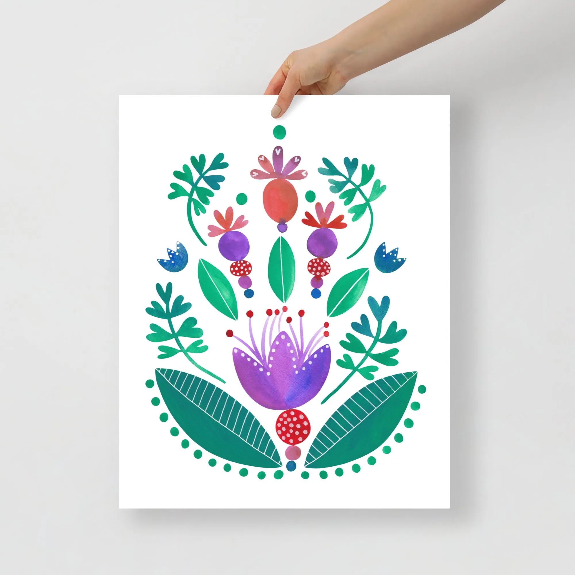 Balancing Flowers - Poster