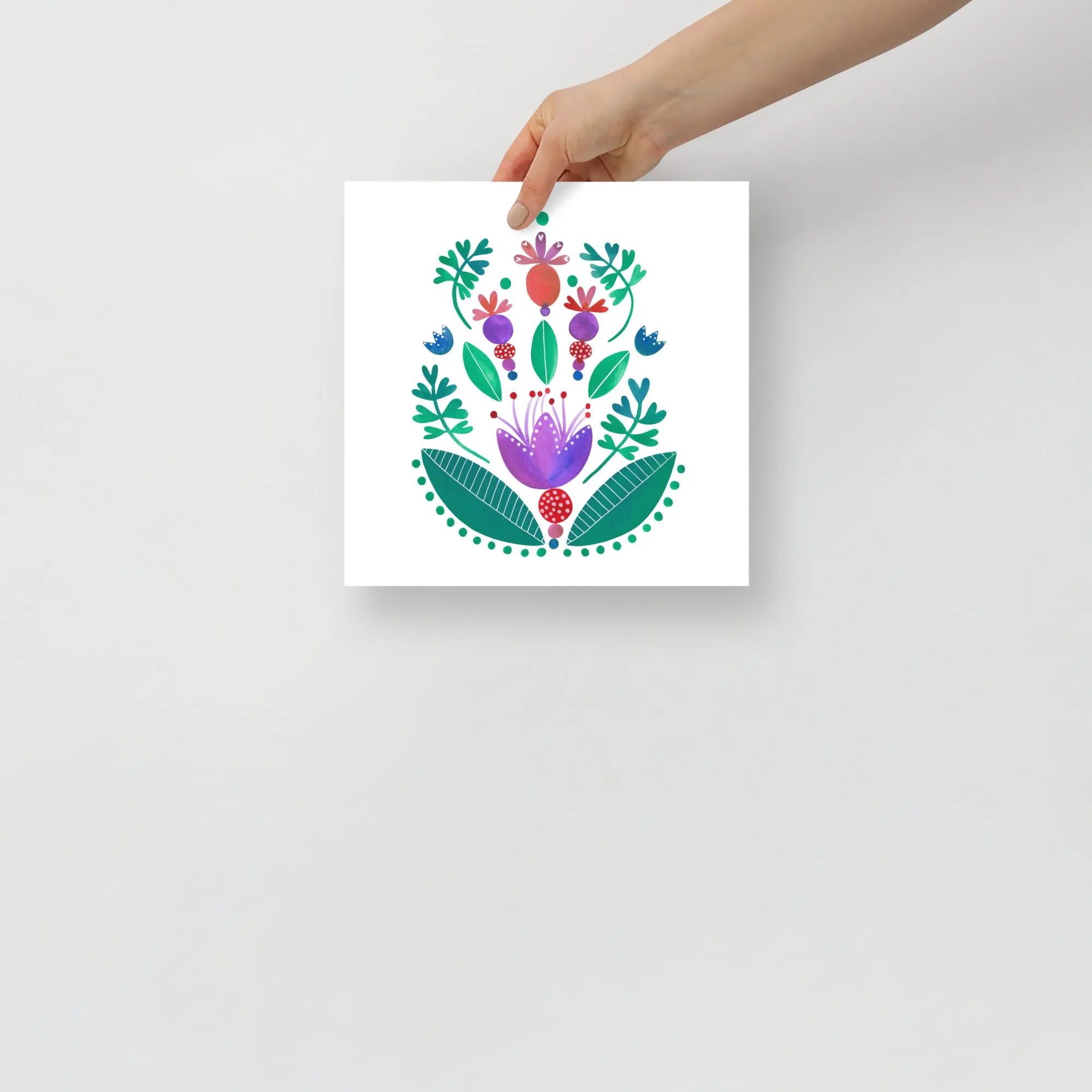 Balancing Flowers - Poster