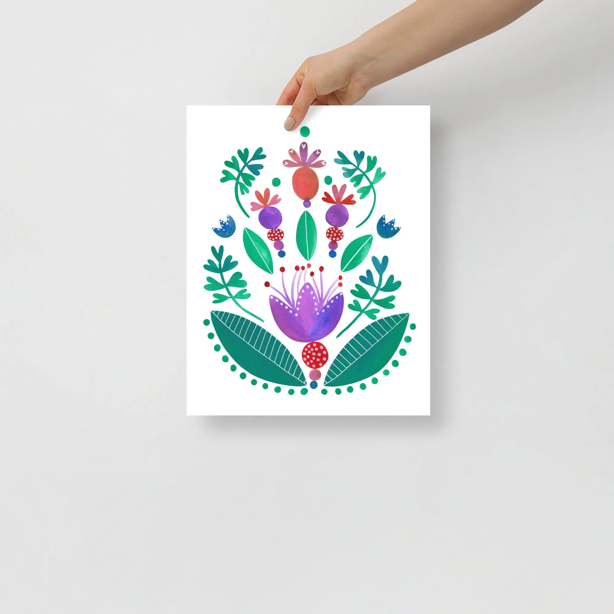 Balancing Flowers - Poster