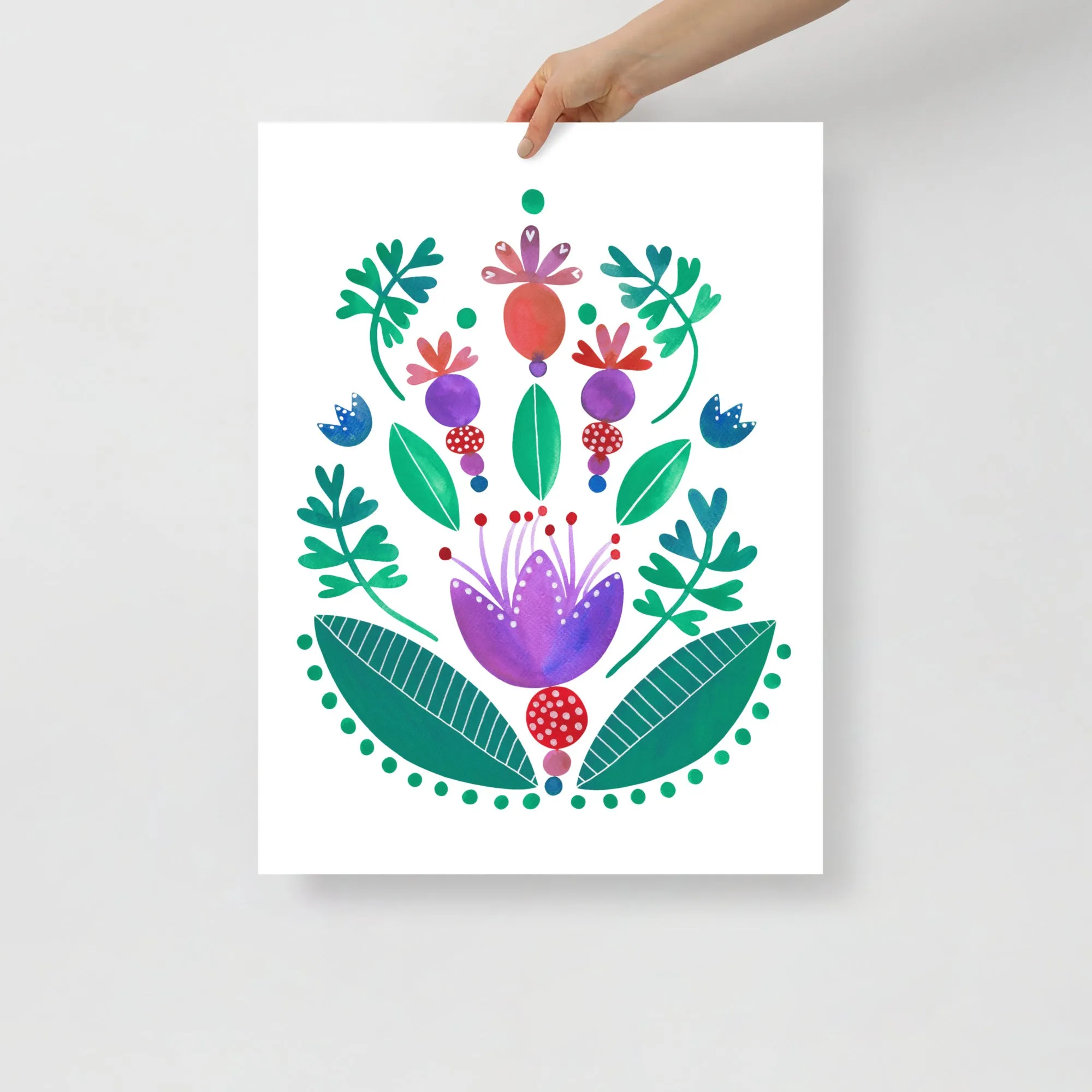 Balancing Flowers - Poster