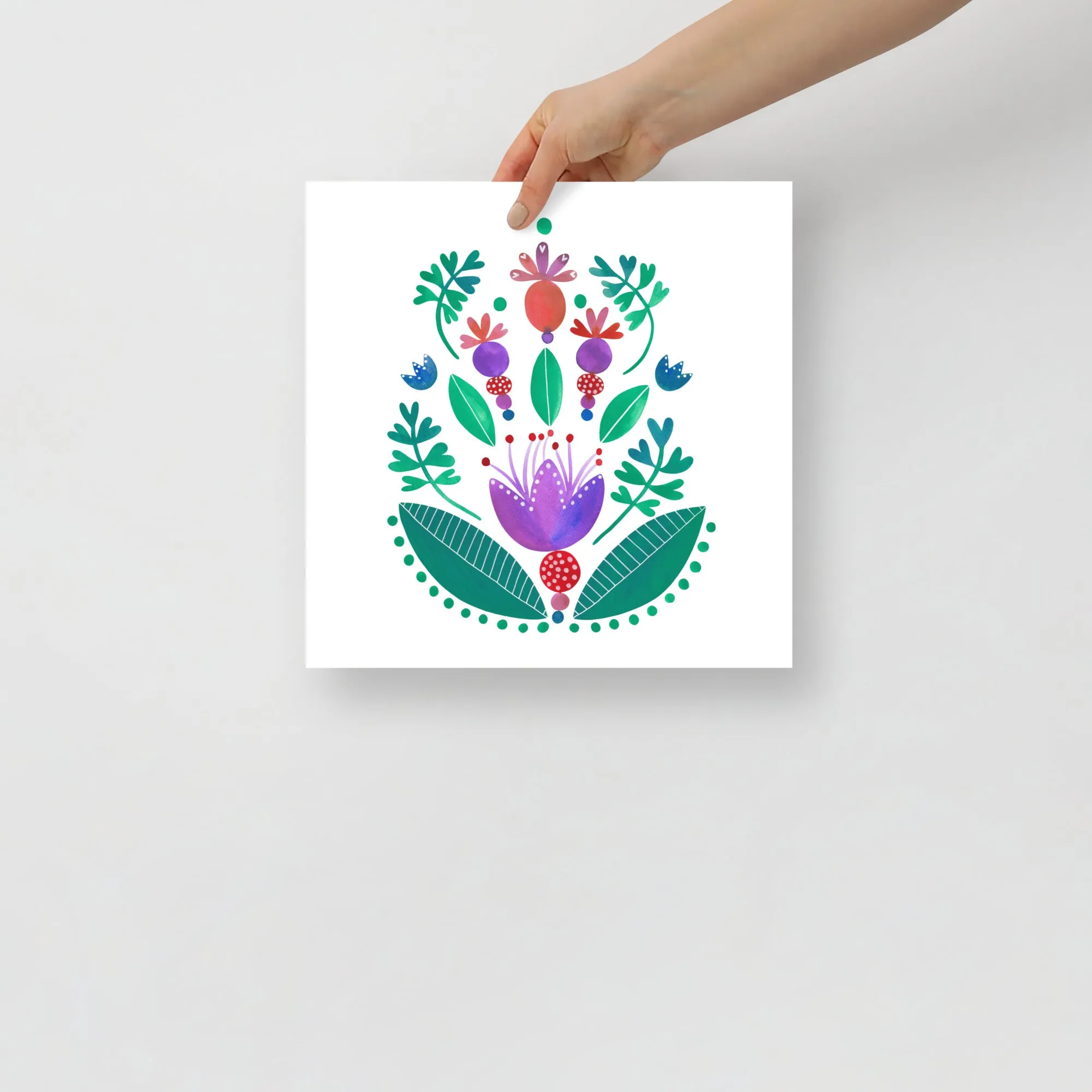 Balancing Flowers - Poster