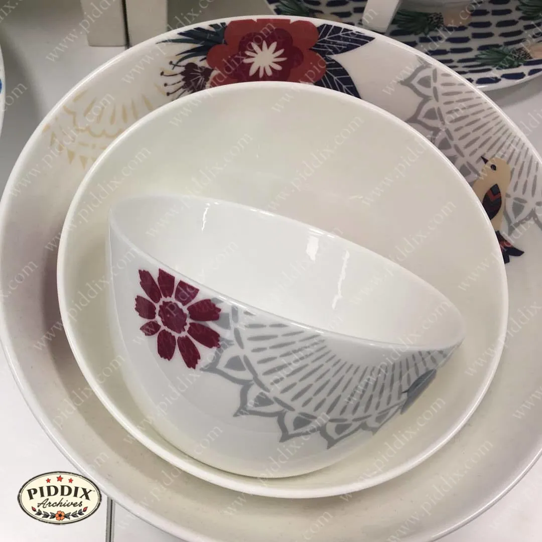 Bird and Flower Bowls -- Piddix Licensed Products