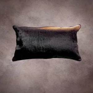 Black Cowhide Pillow Cover---PL098