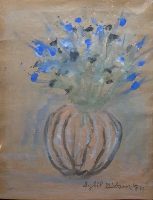 Blue Flowers - Sybil Gibson
