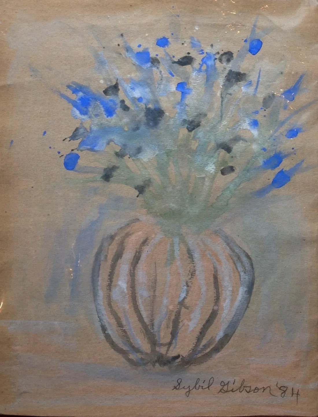 Blue Flowers - Sybil Gibson