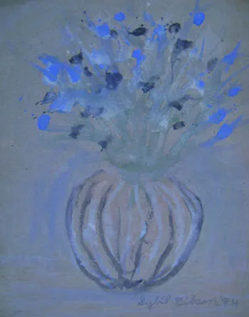 Blue Flowers - Sybil Gibson