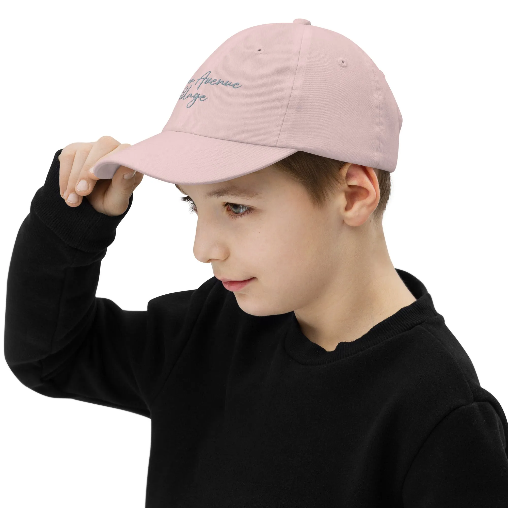 Bonbon Avenue Village Embroidered Youth baseball cap