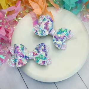 Butterfly Fantasy Riley Bow and 4.5” Faux Leather Bow Collection
