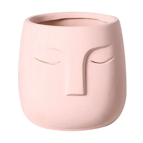 Ceramic Face Living Room Vase