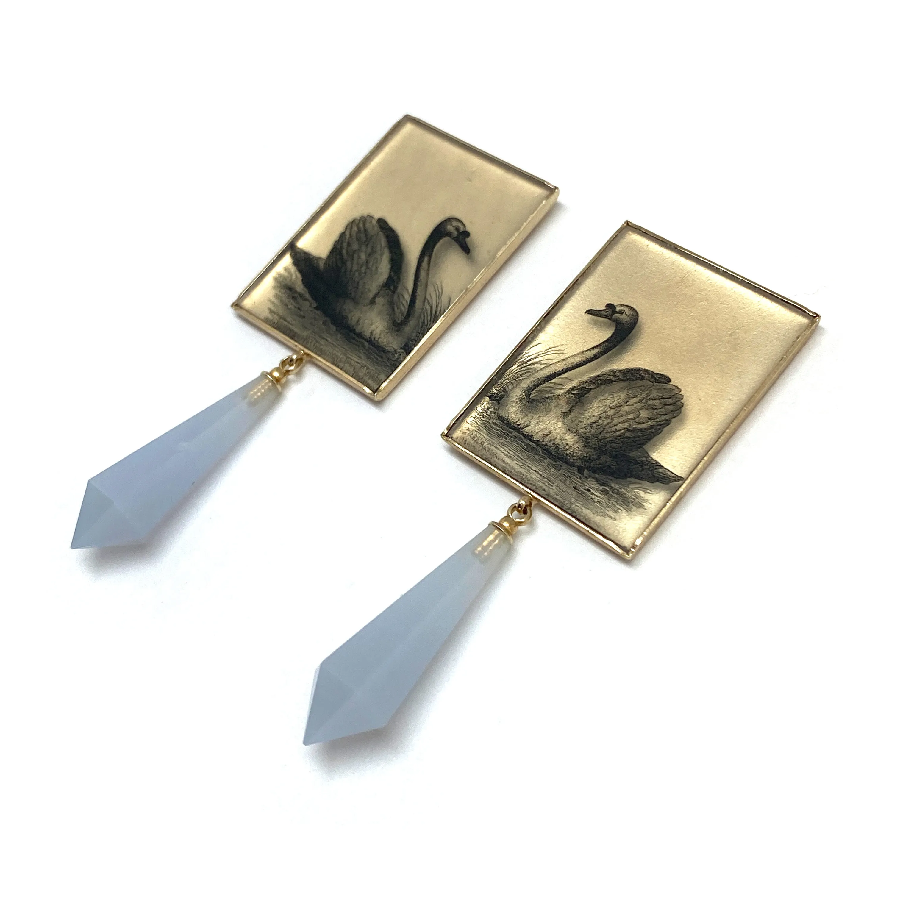 Chalcedony Drop Earrings