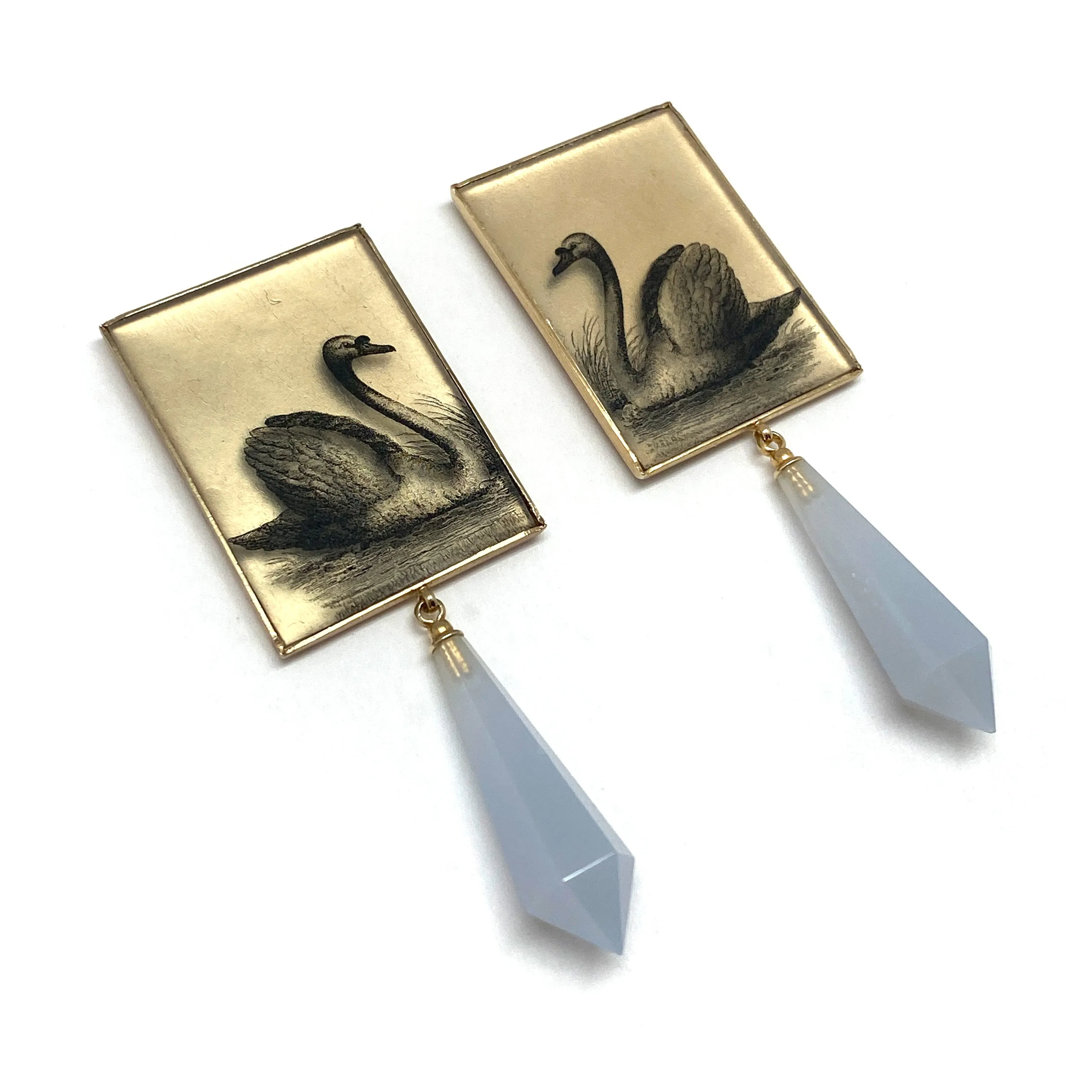 Chalcedony Drop Earrings