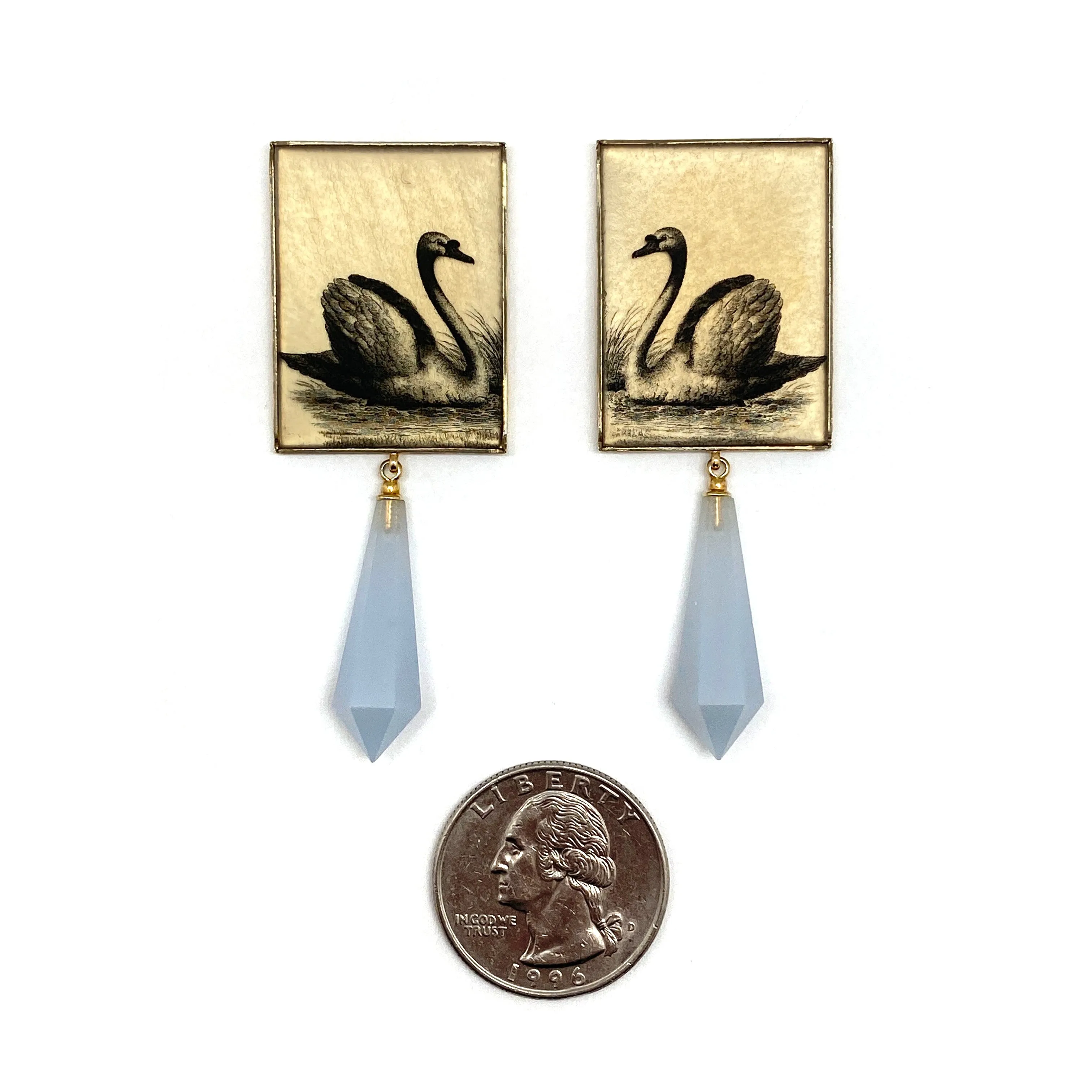 Chalcedony Drop Earrings