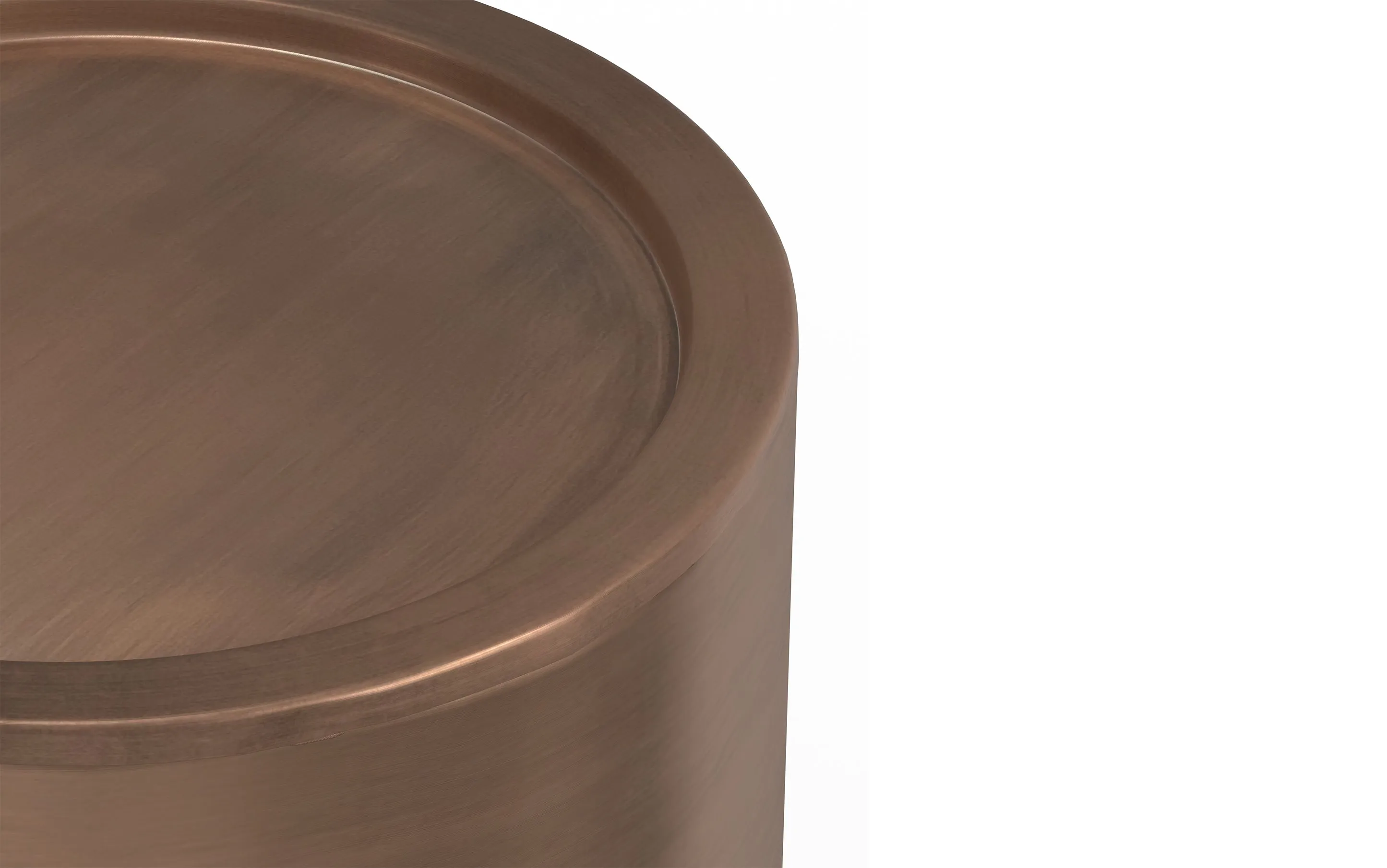 Corbin Metal Side Table in Smooth Finish