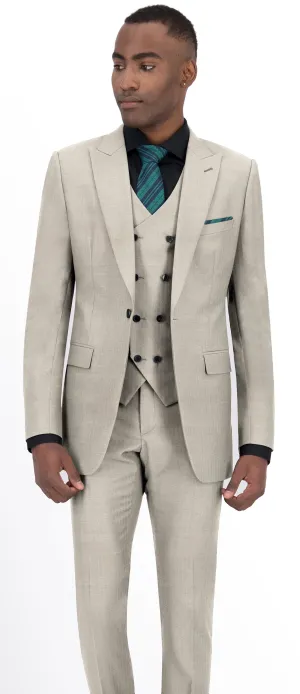 Cream Plain Suit