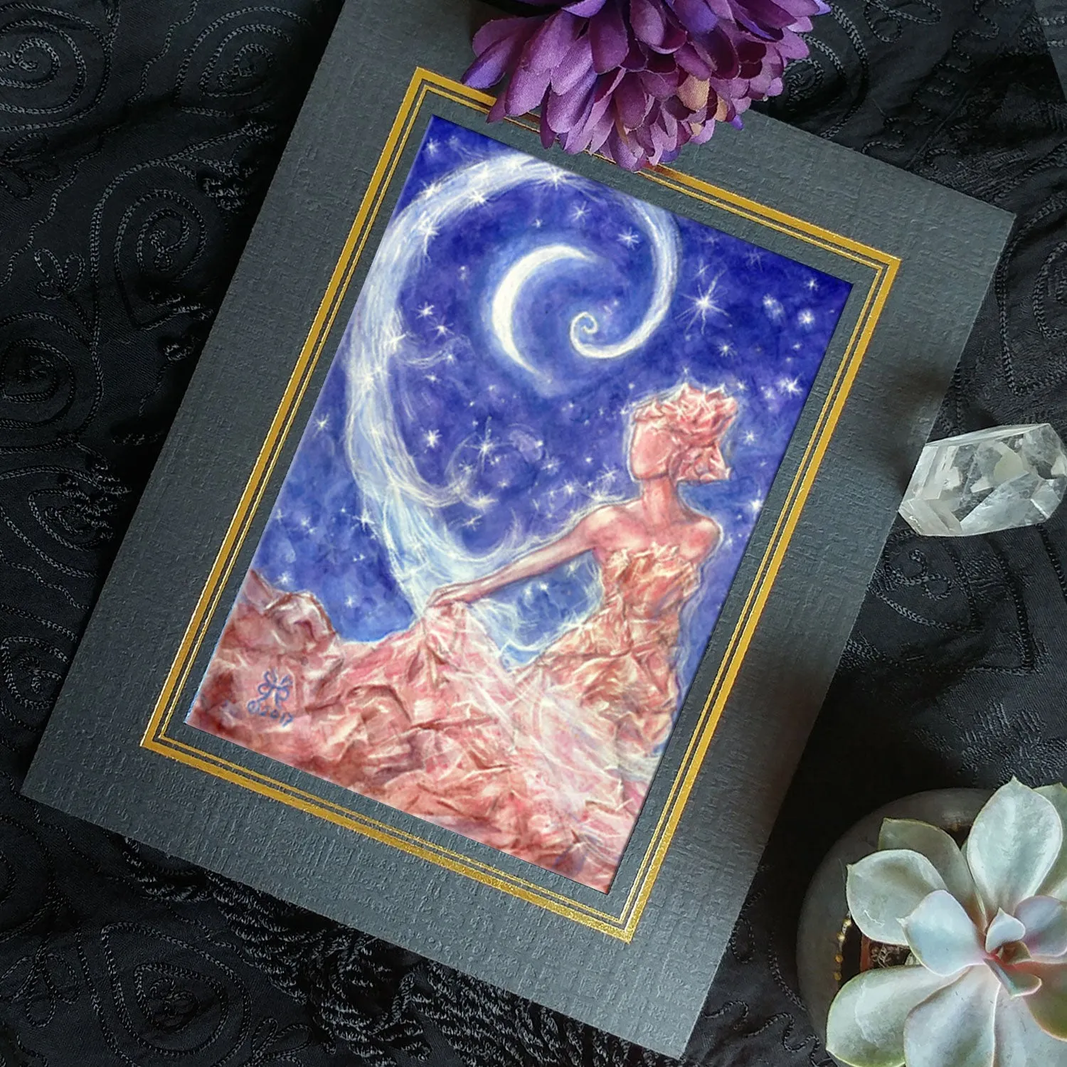 Crystal Goddess Altar Print