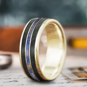 Custom Design - 3-Inlay Narrow Center Ring GtWUauVsZA0KU3oBFAVIBKZT