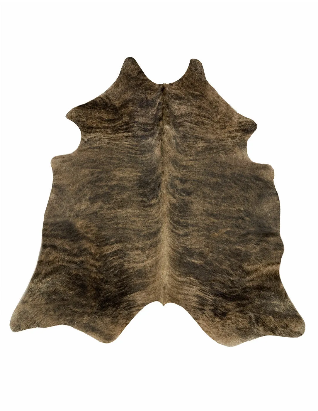 Dark Brown Brindle Cowhide Rug - XL