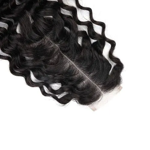 Deep Curly 3 Bundles and 2x6 Closure 100% Unprocessed Virgin Human Hair