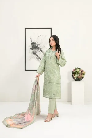DELIA by Tawakkal 3 piece ready to wear suit D-8121