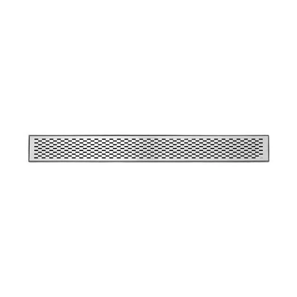 Delta Delmar Standard Plain Edge Linear Shower Drain - Floor Mount - 24" Stainless Steel/Satin