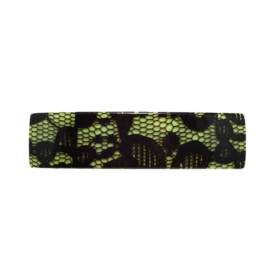 Denise Small Dentelle Green Hair Clip