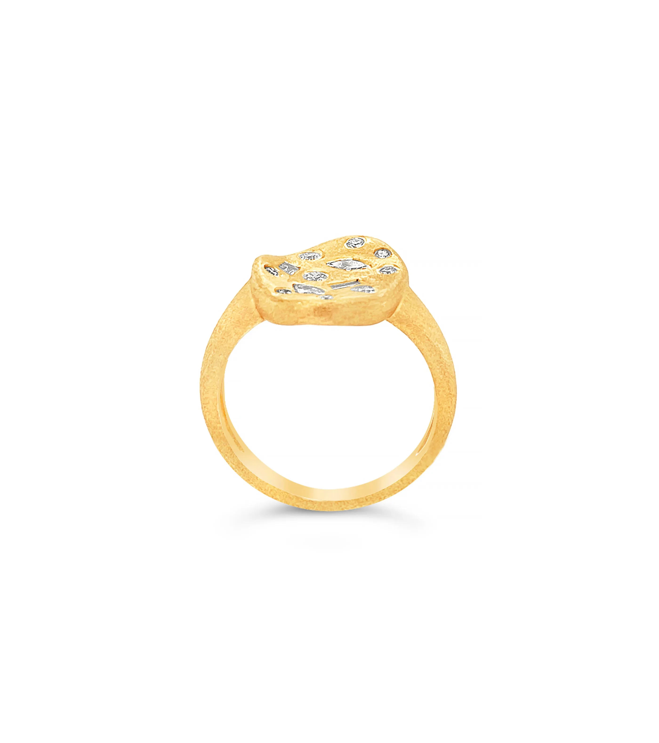Diamond Fancy Celestial Concave Ring