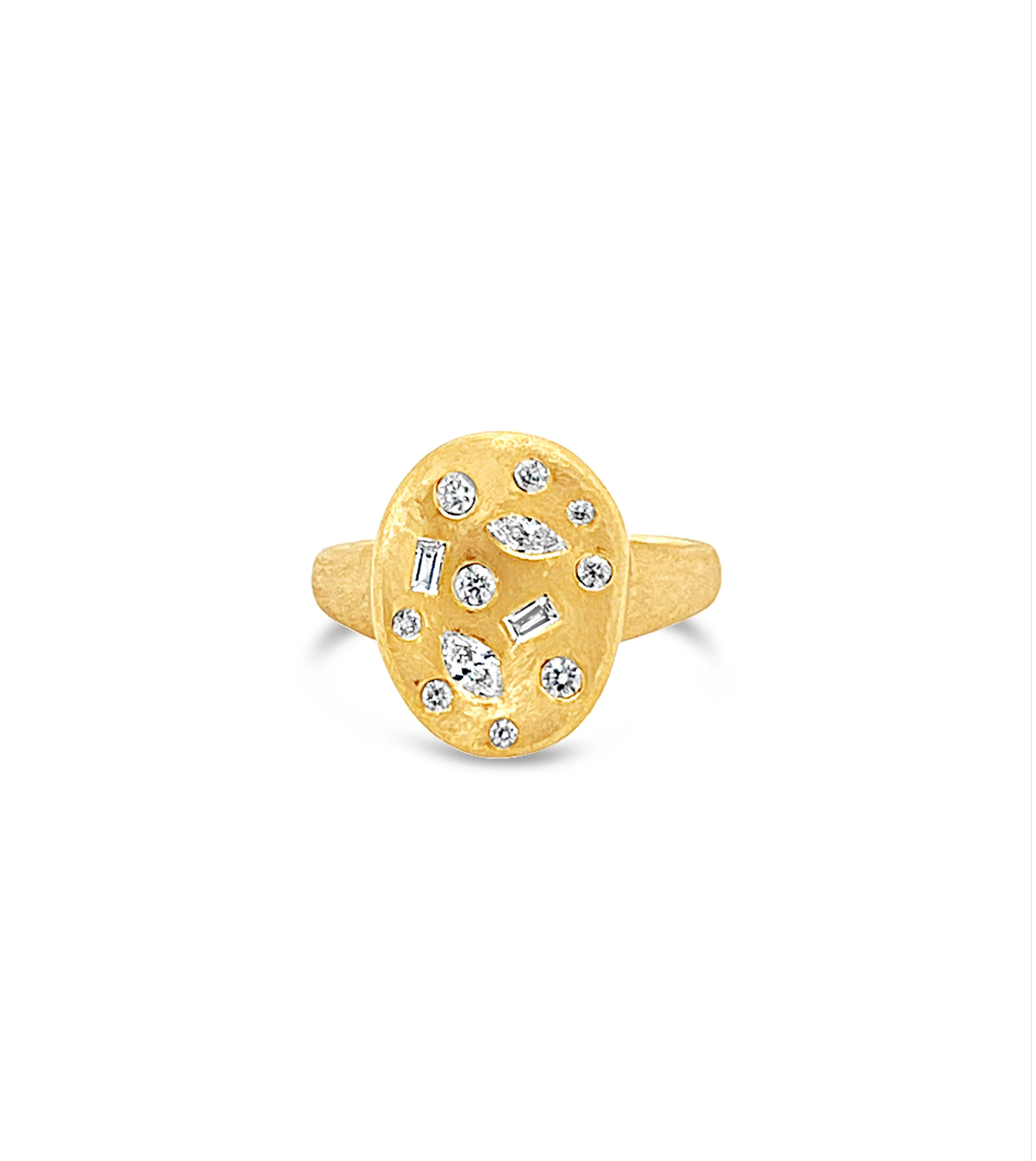 Diamond Fancy Celestial Concave Ring
