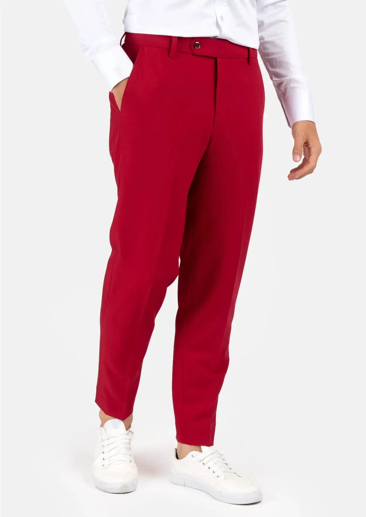 Ellis Spanish Red Stretch Suit