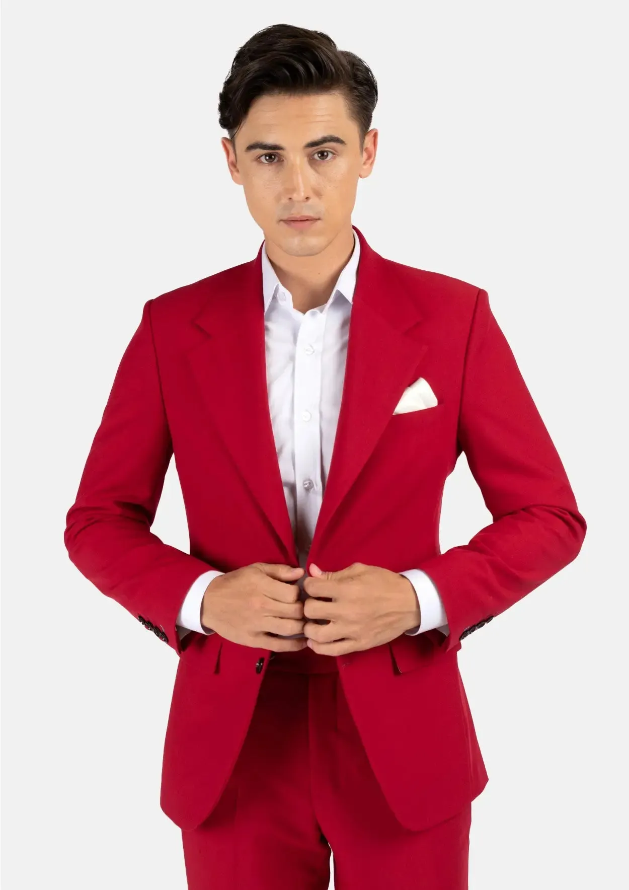 Ellis Spanish Red Stretch Suit