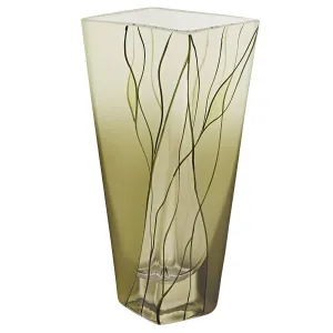 Evergreen 8" Squarish Vase