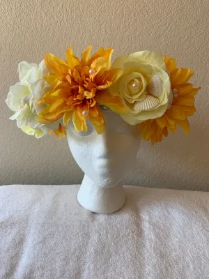 Extra Large Fantasy Wreath - Yellow Mermaid